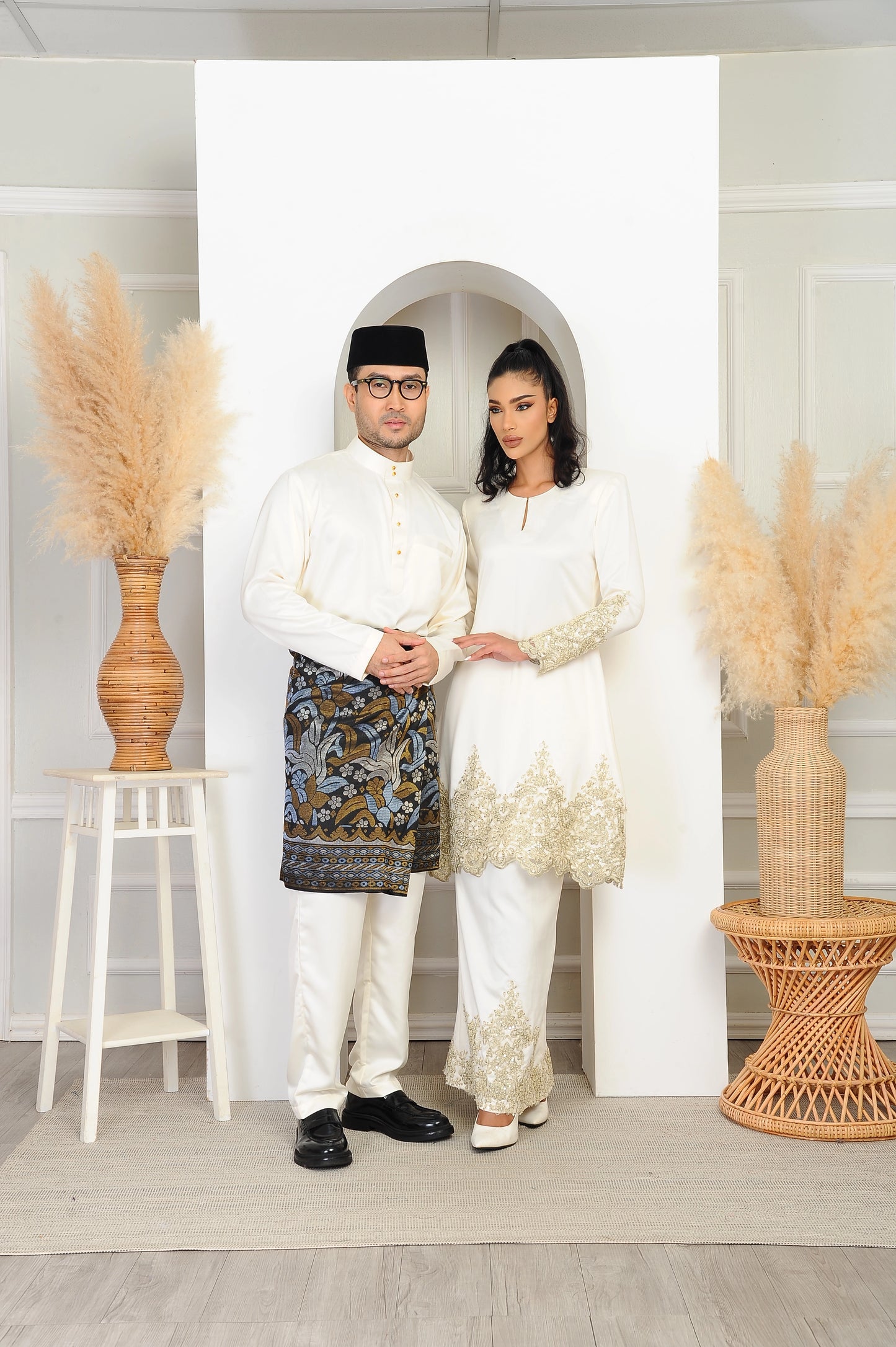 Baju Nikah Couple Set (Cream Color)