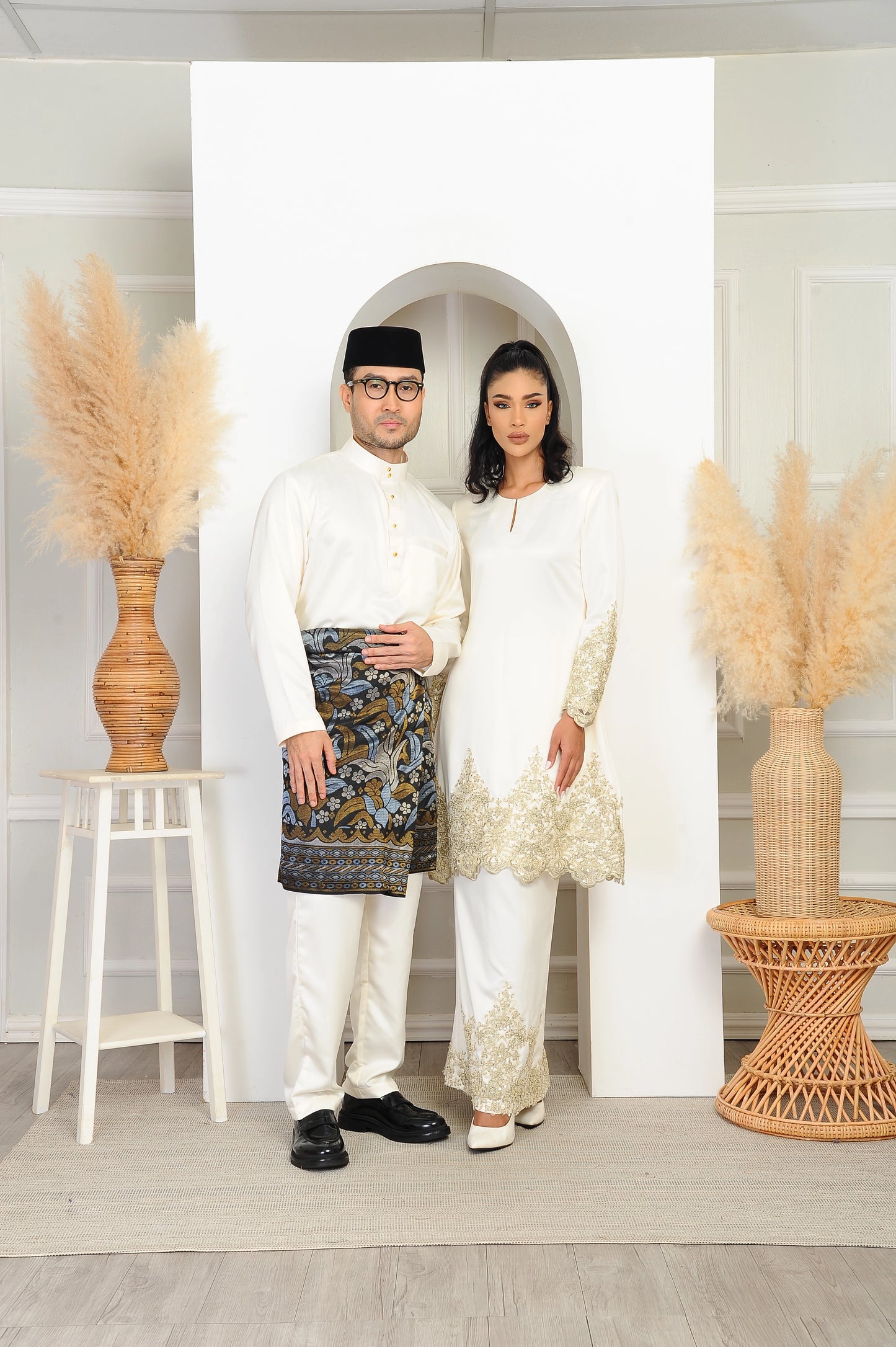 Baju Nikah Couple Set (Cream Color)