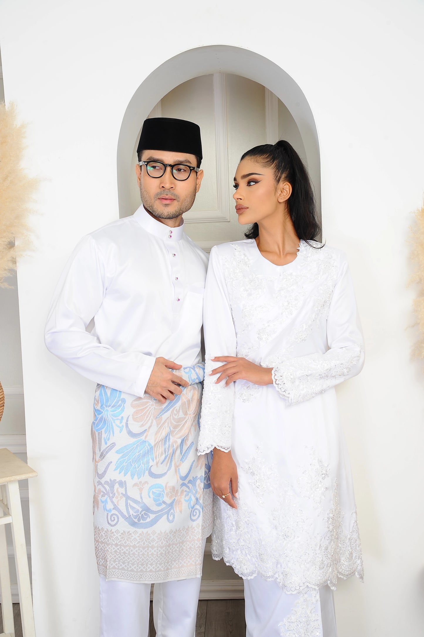 Baju Nikah Couple Set (White)